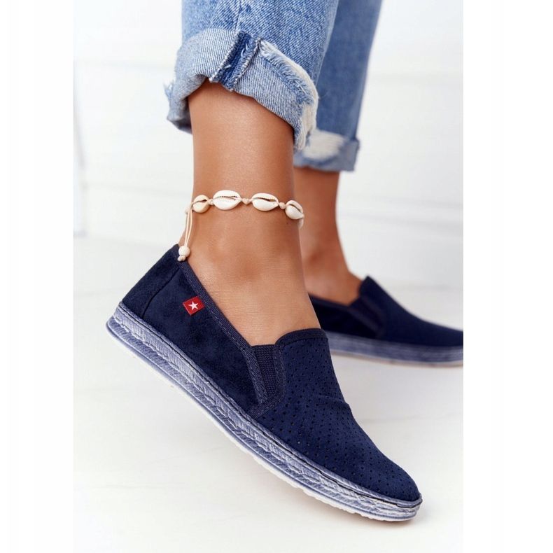Prolamované espadrilky Big Star HH276004 Navy Blue námořnická modrá 1
