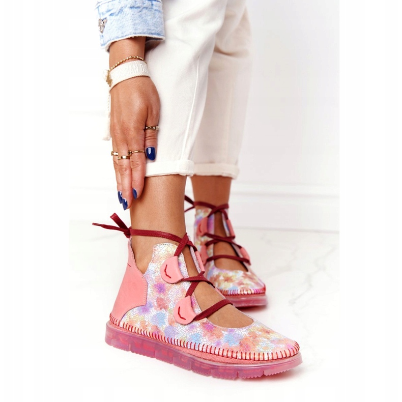 Dámské kožené boty Maciejka Pink 04457-15 modrý oranžový růžový zelená žlutá 1 Dámské kožené boty Maciejka Pink 04457-15 modrý oranžový růžový zelená žlutá 1