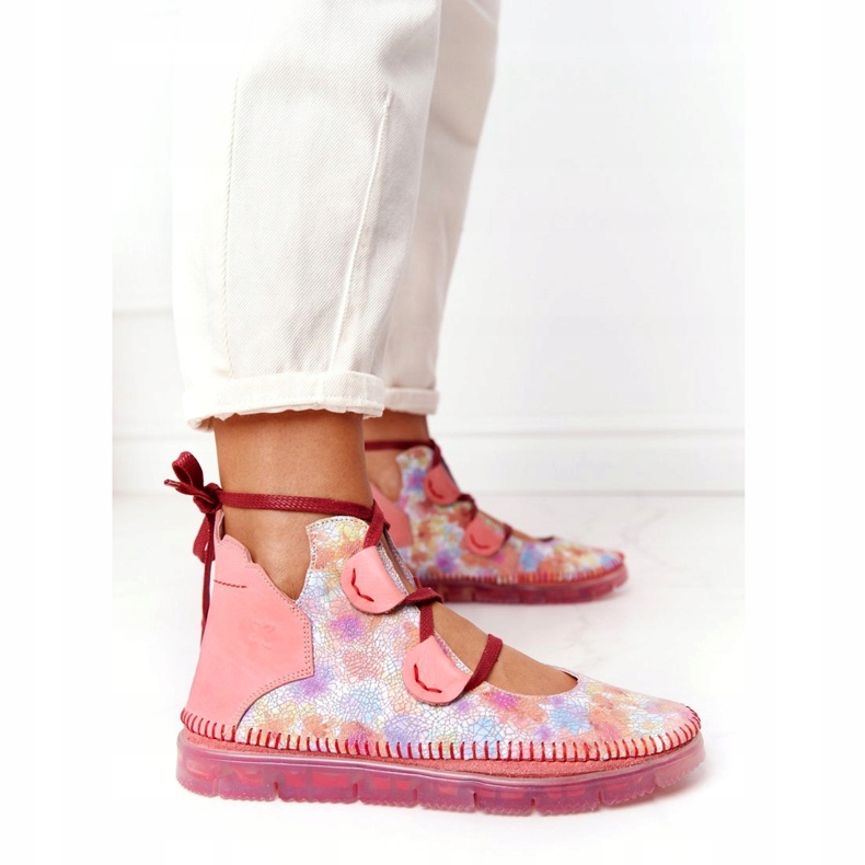 Dámské kožené boty Maciejka Pink 04457-15 modrý oranžový růžový zelená žlutá 2 Dámské kožené boty Maciejka Pink 04457-15 modrý oranžový růžový zelená žlutá 2