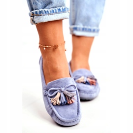 Evento Dámské mokasíny semišové 20PB35-2003 Blue Donna Mia modrý 4