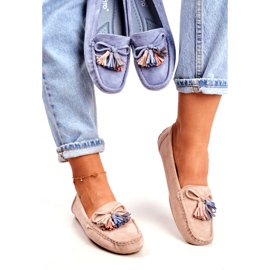 Evento Dámské mokasíny semišové 20PB35-2003 Blue Donna Mia modrý 2