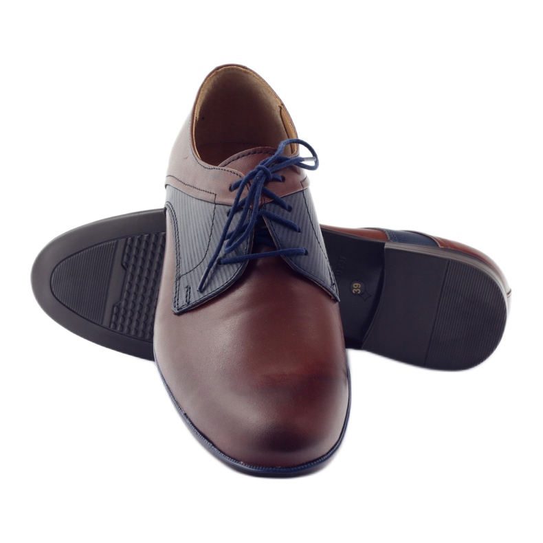 Pánské boty Tur 328 hnědé hnědý vícebarevný 3