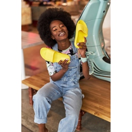 Dámské pantofle Big Star HH274A040 žluté žlutá 2