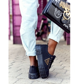 Dámské tenisky na černé životní platformě velkého města černá 1