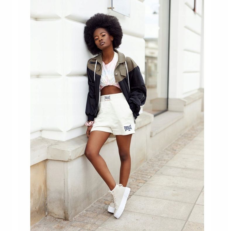 Dámské vysoké tenisky na béžové manhattanské platformě béžový 1