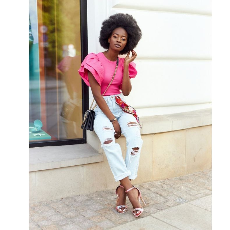 Sandály na vysokém podpatku s hadím vzorem Lu Boo růžové růžový vícebarevný 2