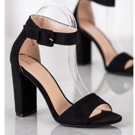 Goodin Černé Sandály Na Vysokém Postu černá 1