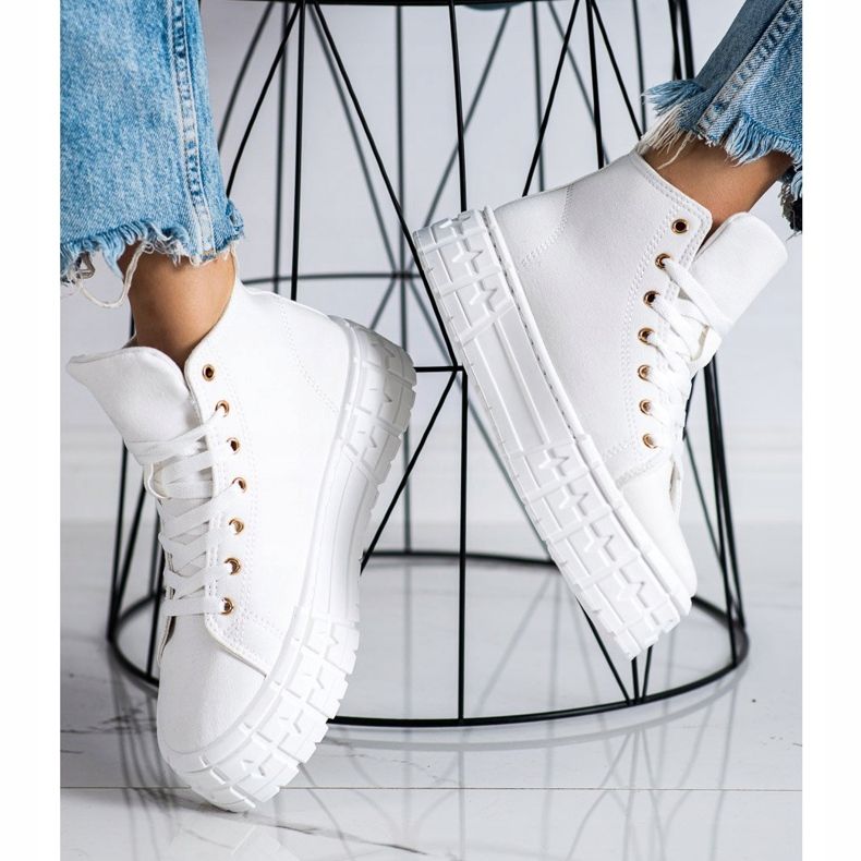 Goodin Vysoce módní tenisky bílý 2