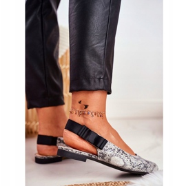 Dámské balerínky Sergio Leone Šedý had BL615 Lilon béžový černá šedá 2