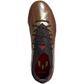 Kopačky Adidas Nemeziz Messi.1 Fg Jr FY0806 oranžová, zlatá zlatý 1