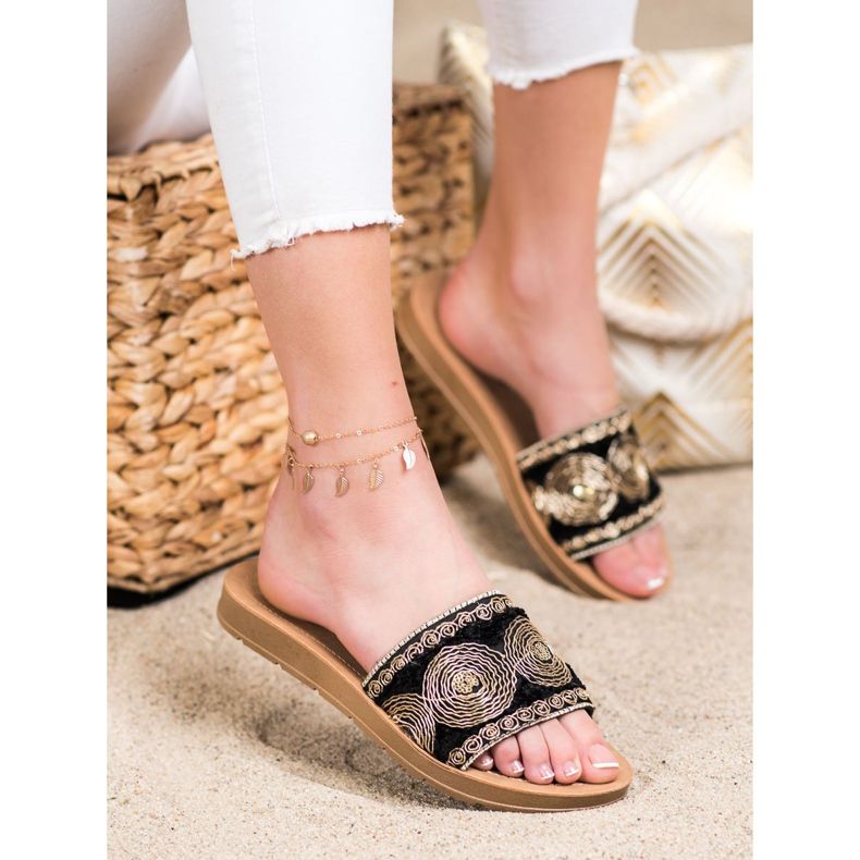 Bona Stylové pantofle černý 1