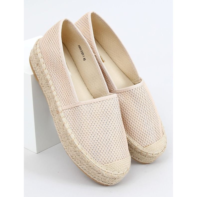Béžové espadrilky pro ženy A666-ESP-1 Beige béžový 1 Béžové espadrilky pro ženy A666-ESP-1 Beige béžový 1