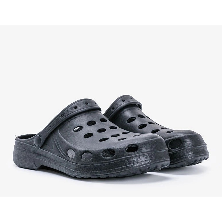 Pánské černé pantofle David černý 1