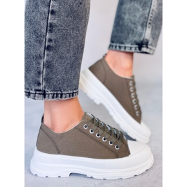 Zelené dámské tenisky LA122 Green zelený 2