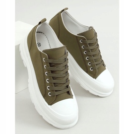 Zelené dámské tenisky LA122 Green zelený 1