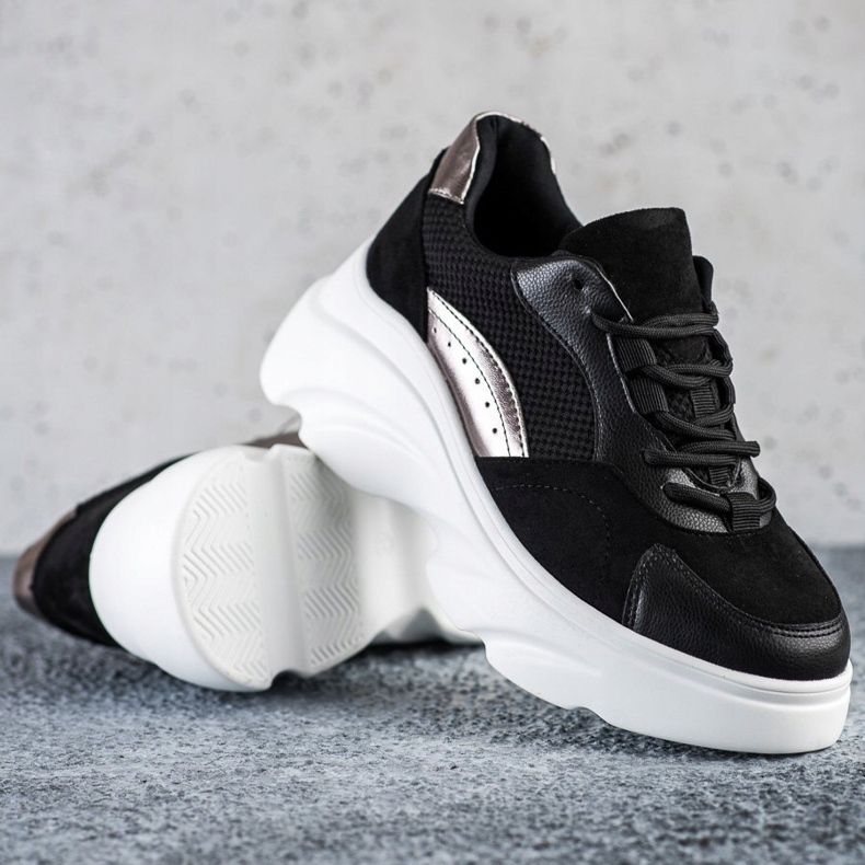 Seastar Černé tenisky na platformě černá 1