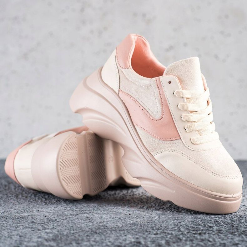 Seastar Práškové tenisky na platformě růžový 1