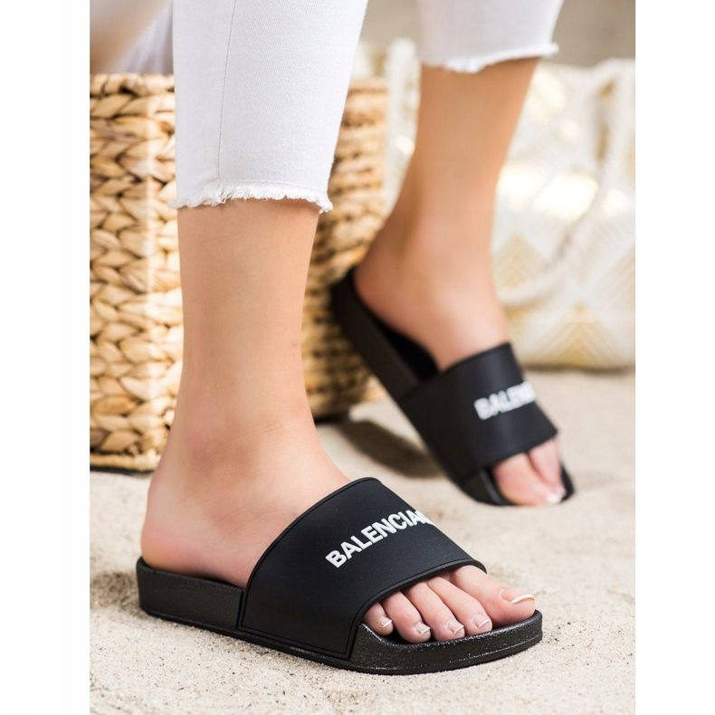 Seastar Klasické černé pantofle černý 1