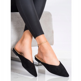 Seastar Pantofle Spitz Suede černý 1