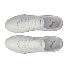 Kopačky Puma King Pro M Fg 09 bílý bílý 2 Kopačky Puma King Pro M Fg 09 bílý bílý 2