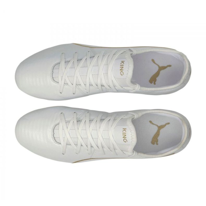 Kopačky Puma King Pro M Fg 09 bílý bílý 2 Kopačky Puma King Pro M Fg 09 bílý bílý 2