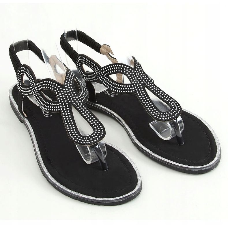 Černé sandály černé 6170 černé černá 1