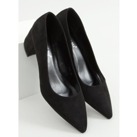 Černé lodičky na nízkém podpatku černé LL81 Black černá 1