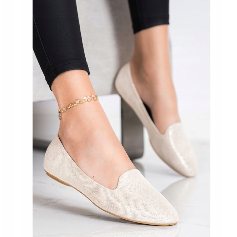 Super Mode Třpytivé balerínky zlatý 1
