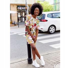 Dámské vysoké tenisky na manhattanské bílé platformě bílý 2