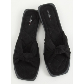 Černé dámské černé pantofle 6926 Black černý 1