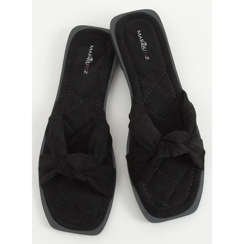 Černé dámské černé pantofle 6926 Black černý 1