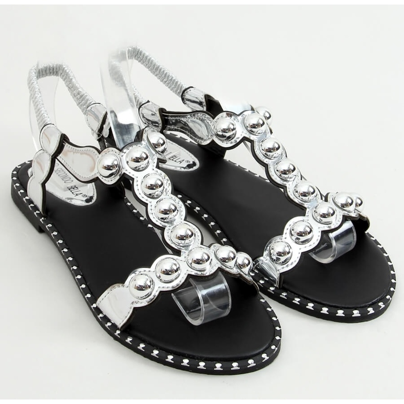 Stříbrné dámské sandály M6P111-1 Silver stříbro 1