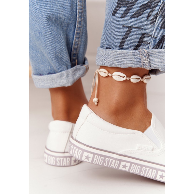 Dámské tenisky Nazouvací Big Star HH274007 bílá bílý 3
