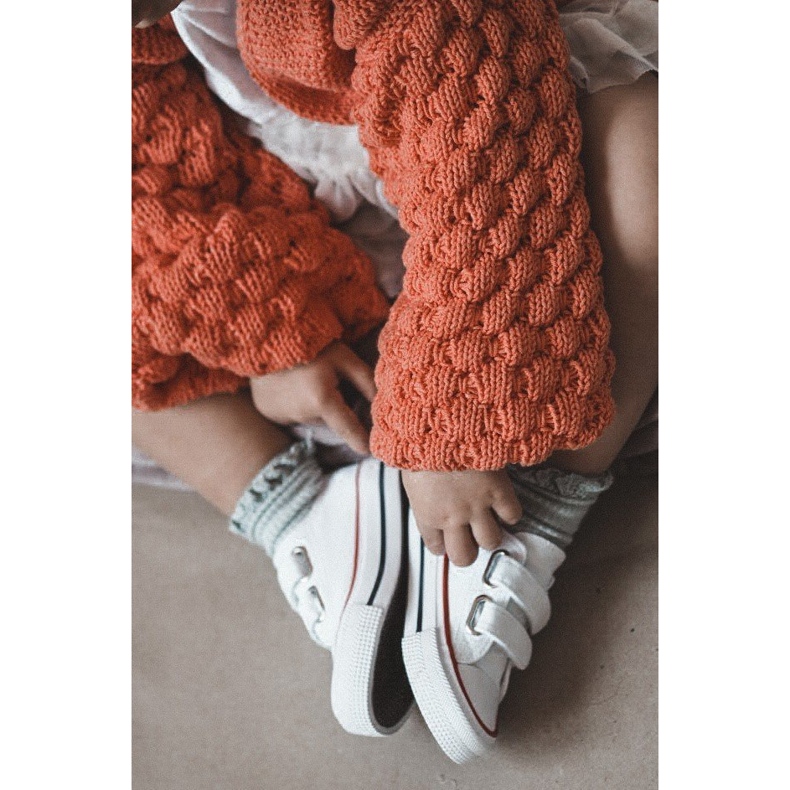 Dětské nízké tenisky se suchým zipem Big Star HH374095 White bílý 8