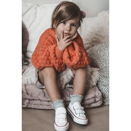 Dětské nízké tenisky se suchým zipem Big Star HH374095 White bílý 3