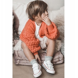 Dětské nízké tenisky se suchým zipem Big Star HH374095 White bílý 2