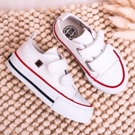 Dětské nízké tenisky se suchým zipem Big Star HH374095 White bílý 6