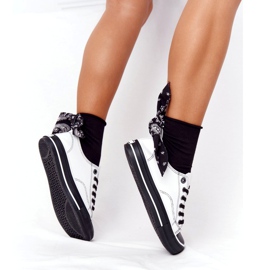 Dámské kožené tenisky Big Star HH274147 bílé a černé bílý černá 5