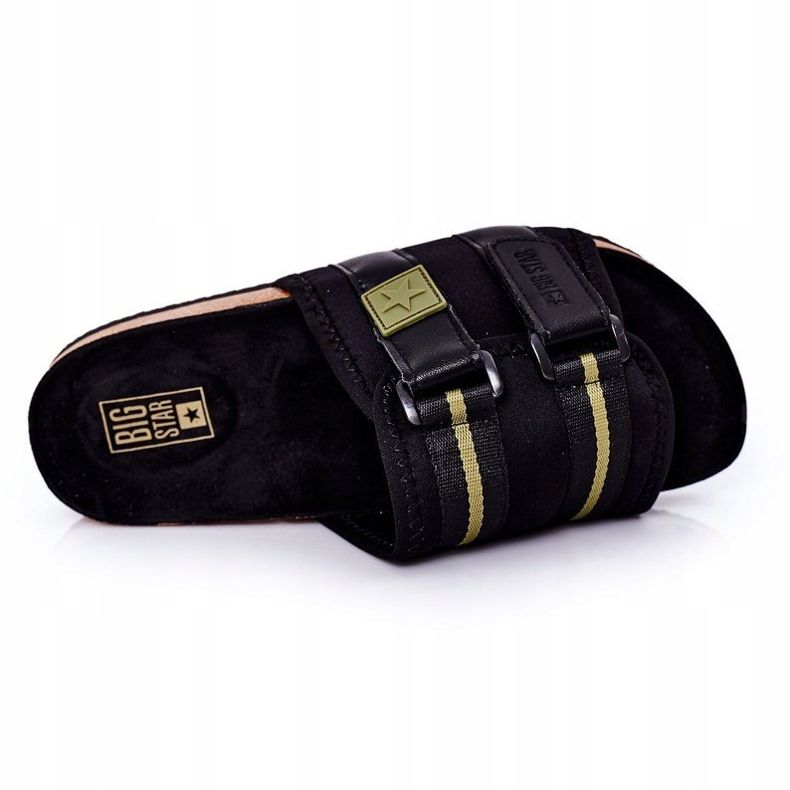 Pánské profilované pantofle Big Star HH174058 Black černá 1