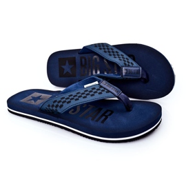 Pánské žabky Big Star HH174812 Navy blue námořnická modrá 1