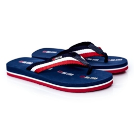 Pánské žabky Big Star HH174827 Navy blue námořnická modř 1