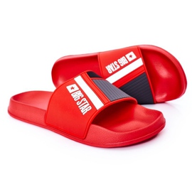 Pánské červené pantofle Big Star HH174835 1