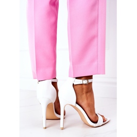 Elegantní sandály na vysokém podpatku Lu Boo White bílý 2