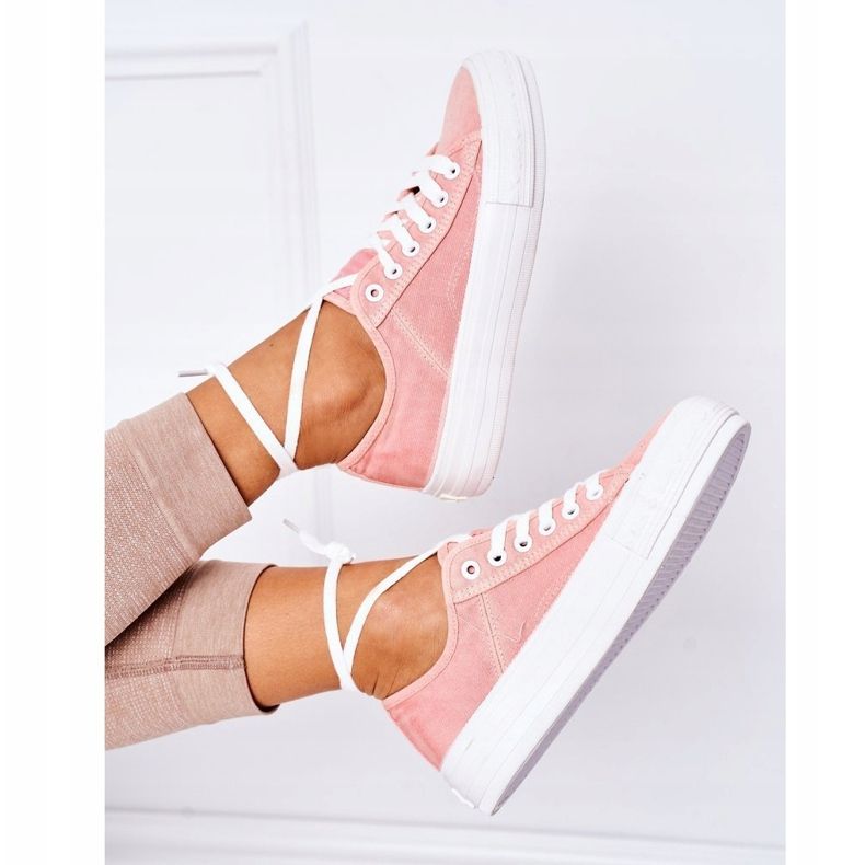 Dámské tenisky Lee Cooper LCW-21-31-0125L Coral růžový 1