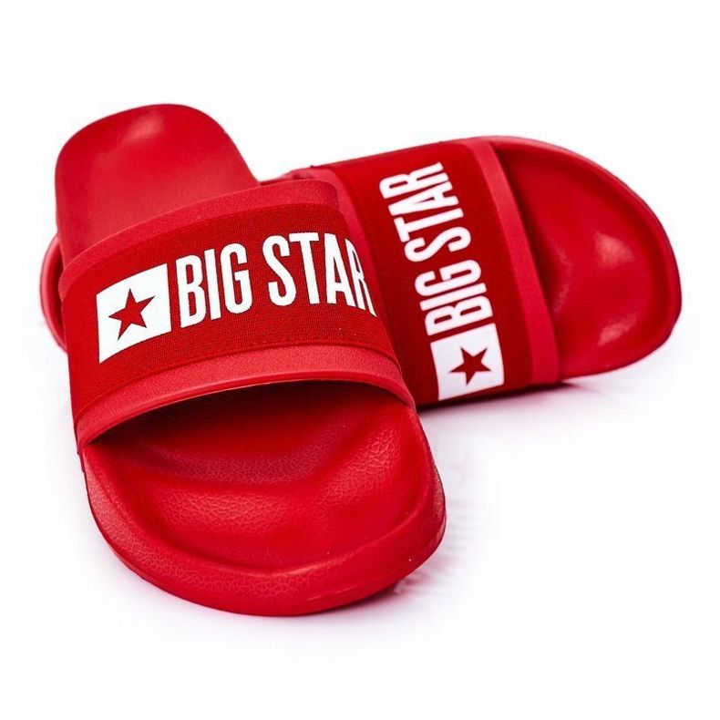 Pánské červené pantofle Big Star HH174832 červený 1