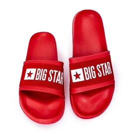 Pánské červené pantofle Big Star HH174832 červený 2
