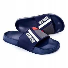 Pánské pantofle Big Star HH174837 Navy blue námořnická modř 2