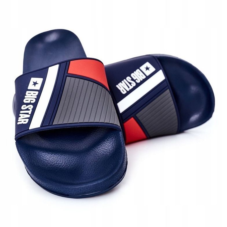 Pánské pantofle Big Star HH174837 Navy blue námořnická modrá 1