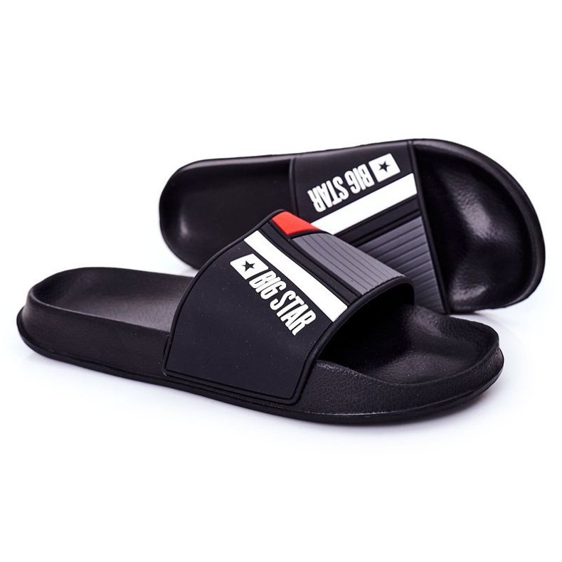 Pánské černé pantofle Big Star HH174836 černá 1