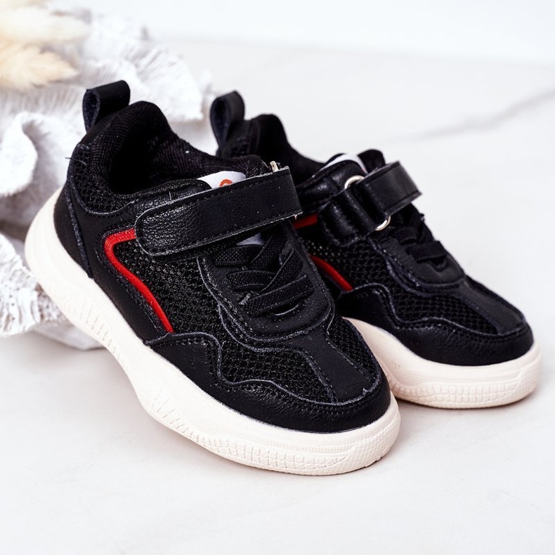 Apawwa Dětské sportovní boty Tenisky Black Fun černý 2